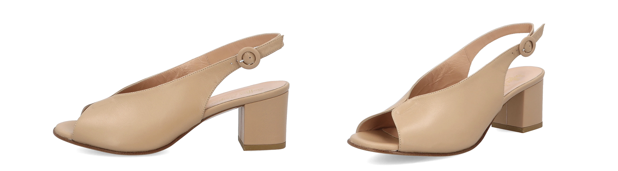 Sandali tacco basso donna in pelle Soffice Sogno E5TR60C1C